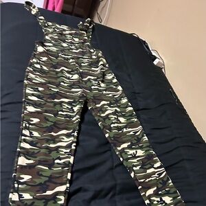 Camouflage jumper romper